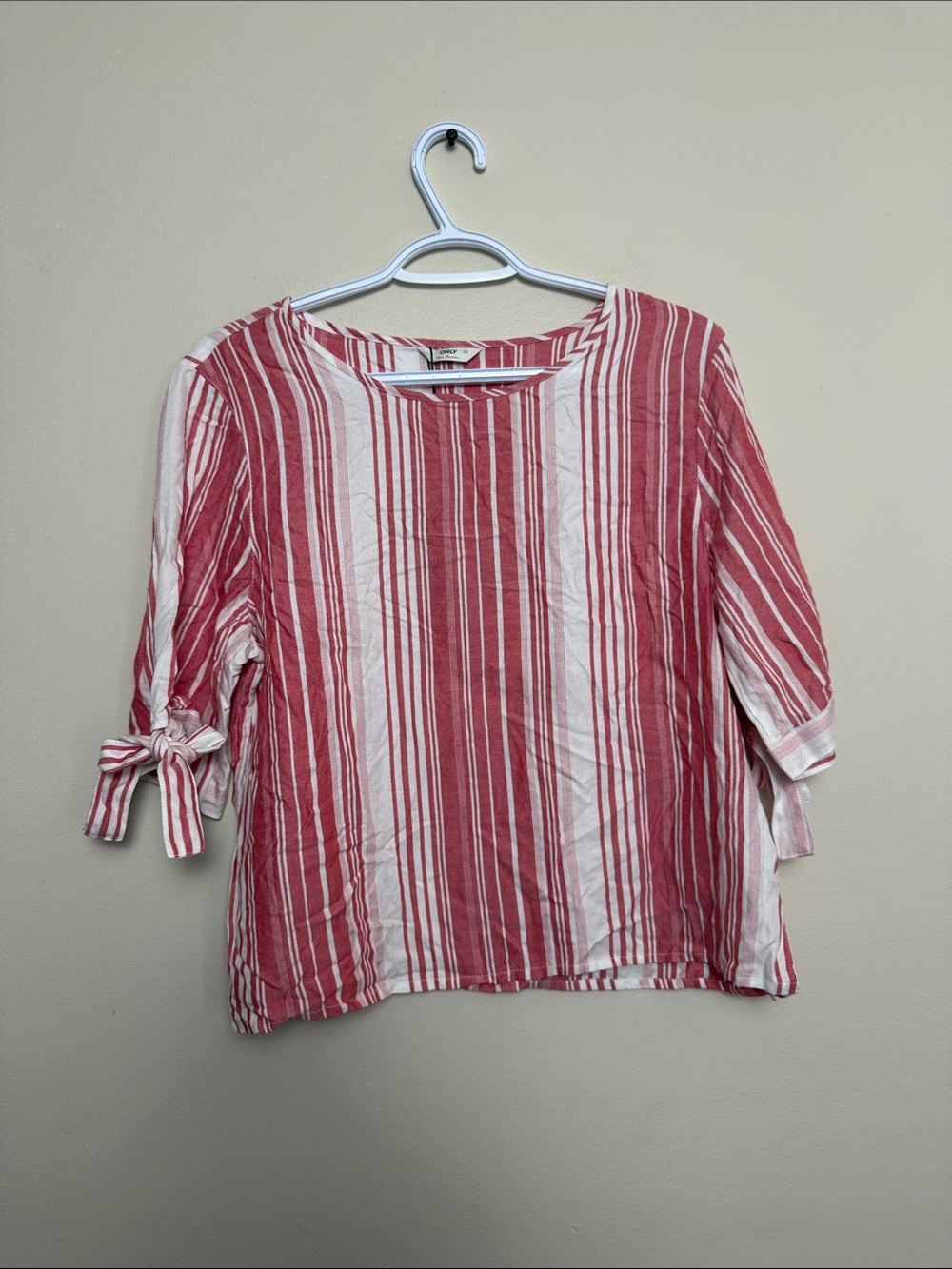 Only Striped Tie-Sleeve Women's Top size 38